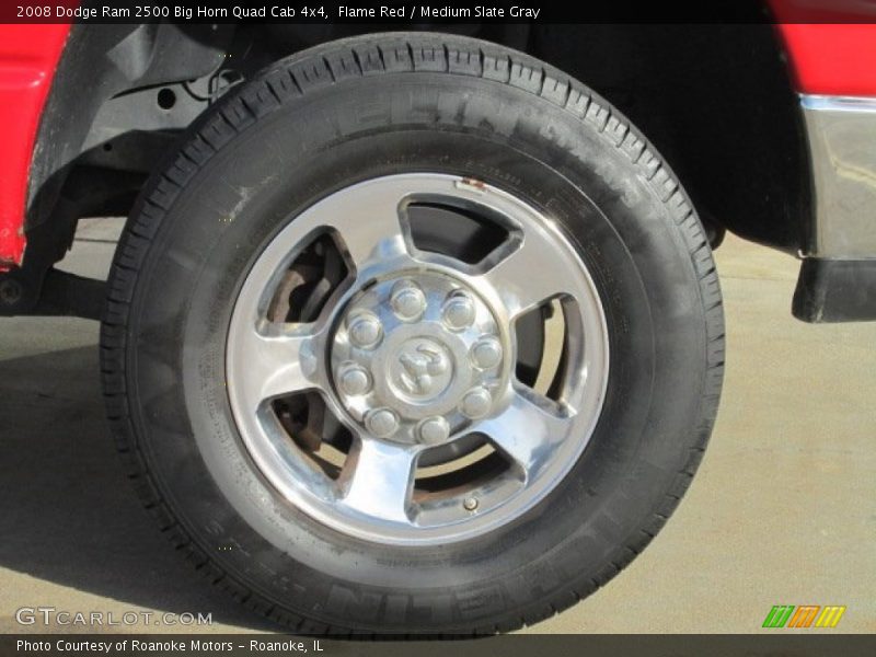 Flame Red / Medium Slate Gray 2008 Dodge Ram 2500 Big Horn Quad Cab 4x4