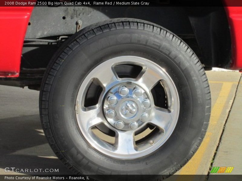 Flame Red / Medium Slate Gray 2008 Dodge Ram 2500 Big Horn Quad Cab 4x4