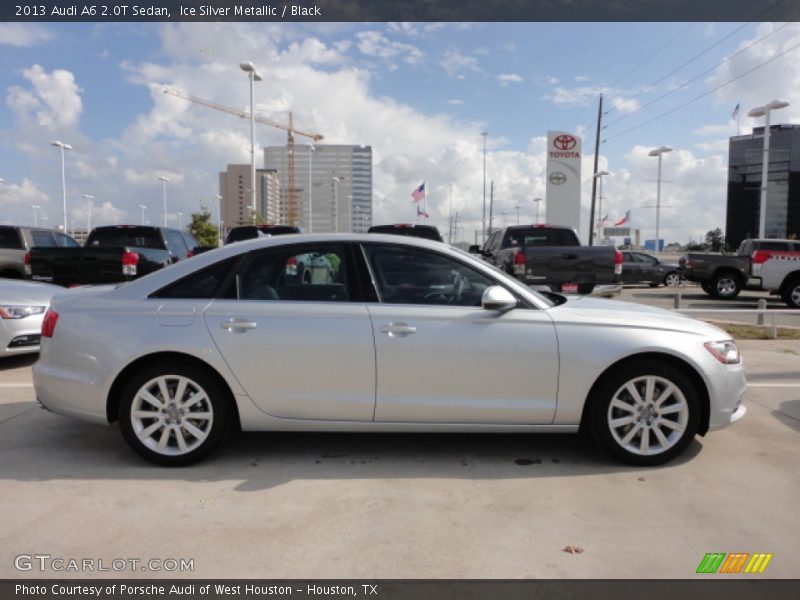 Ice Silver Metallic / Black 2013 Audi A6 2.0T Sedan