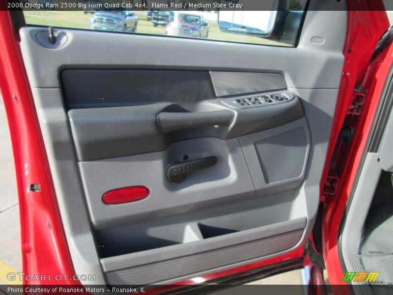 Flame Red / Medium Slate Gray 2008 Dodge Ram 2500 Big Horn Quad Cab 4x4