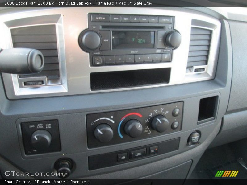 Flame Red / Medium Slate Gray 2008 Dodge Ram 2500 Big Horn Quad Cab 4x4