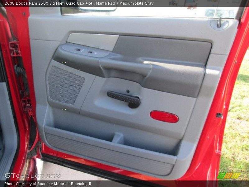 Flame Red / Medium Slate Gray 2008 Dodge Ram 2500 Big Horn Quad Cab 4x4