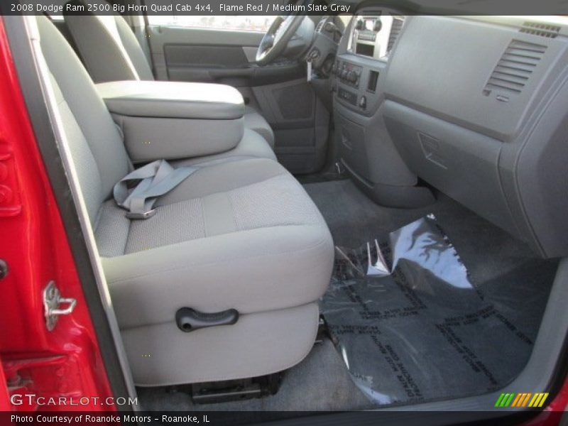 Flame Red / Medium Slate Gray 2008 Dodge Ram 2500 Big Horn Quad Cab 4x4