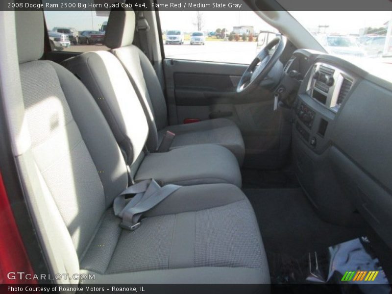 Flame Red / Medium Slate Gray 2008 Dodge Ram 2500 Big Horn Quad Cab 4x4