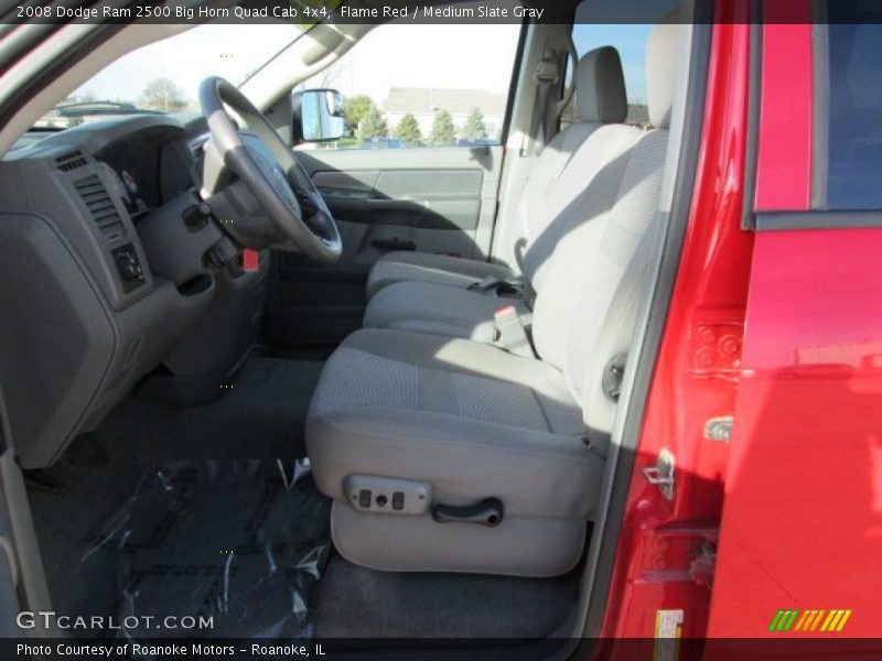 Flame Red / Medium Slate Gray 2008 Dodge Ram 2500 Big Horn Quad Cab 4x4