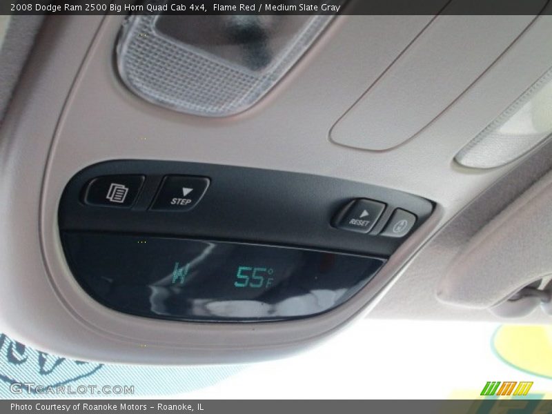 Flame Red / Medium Slate Gray 2008 Dodge Ram 2500 Big Horn Quad Cab 4x4
