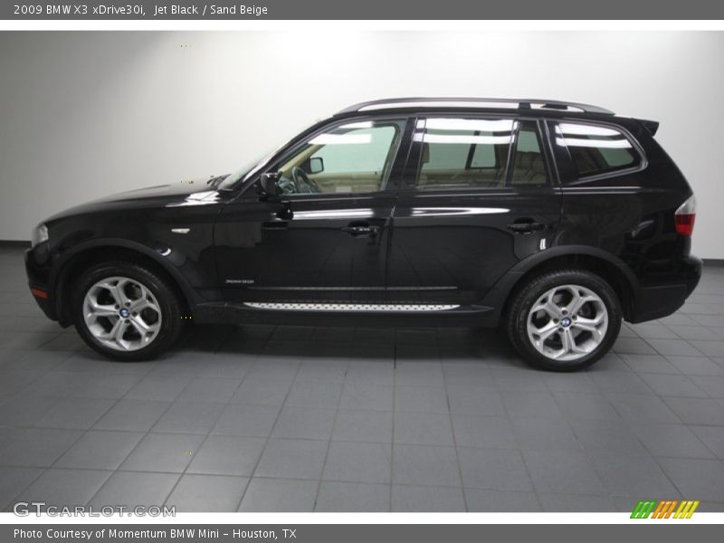 Jet Black / Sand Beige 2009 BMW X3 xDrive30i