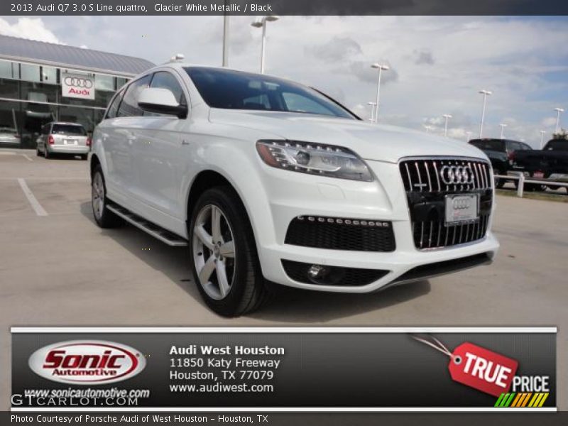 Glacier White Metallic / Black 2013 Audi Q7 3.0 S Line quattro