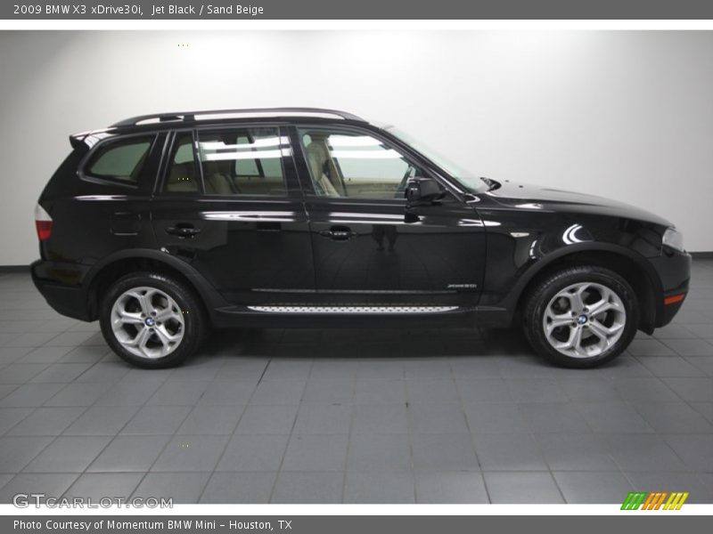 Jet Black / Sand Beige 2009 BMW X3 xDrive30i