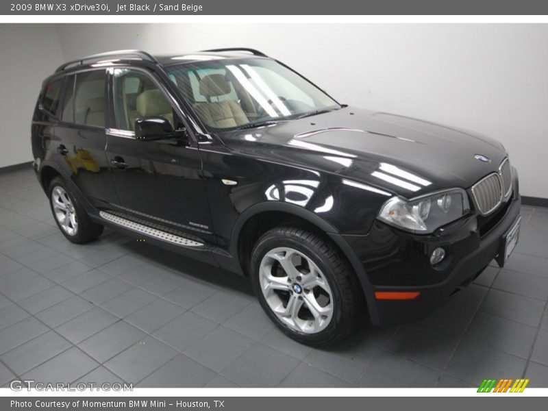 Jet Black / Sand Beige 2009 BMW X3 xDrive30i