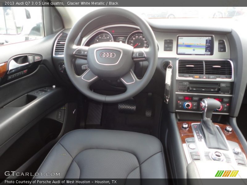 Glacier White Metallic / Black 2013 Audi Q7 3.0 S Line quattro