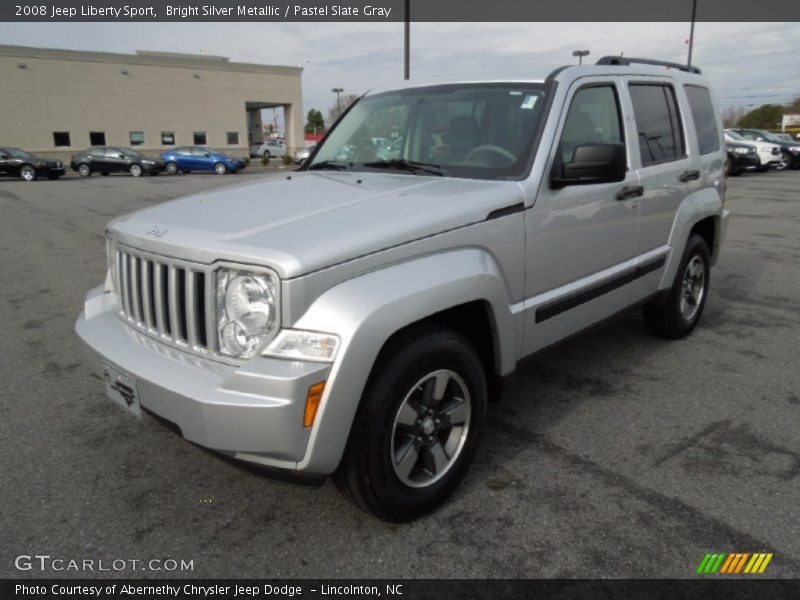 Bright Silver Metallic / Pastel Slate Gray 2008 Jeep Liberty Sport