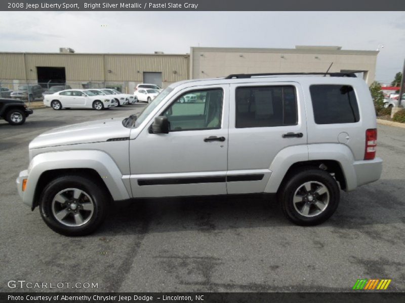 Bright Silver Metallic / Pastel Slate Gray 2008 Jeep Liberty Sport