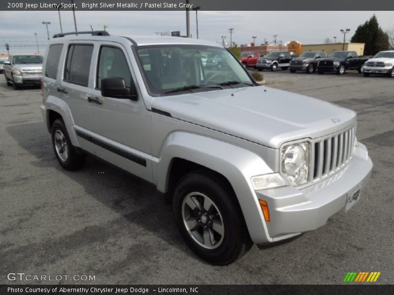 Bright Silver Metallic / Pastel Slate Gray 2008 Jeep Liberty Sport