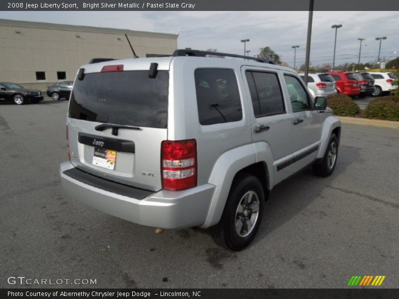 Bright Silver Metallic / Pastel Slate Gray 2008 Jeep Liberty Sport