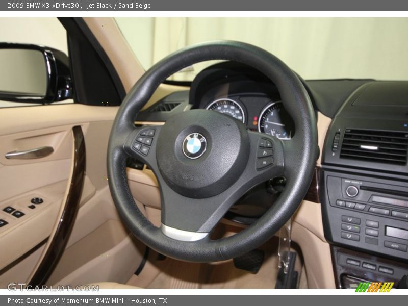 Jet Black / Sand Beige 2009 BMW X3 xDrive30i