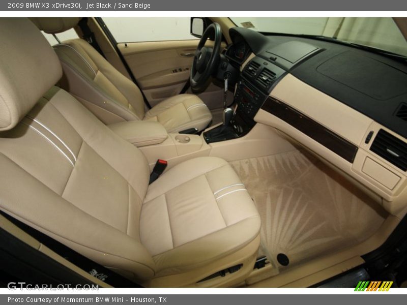 Jet Black / Sand Beige 2009 BMW X3 xDrive30i
