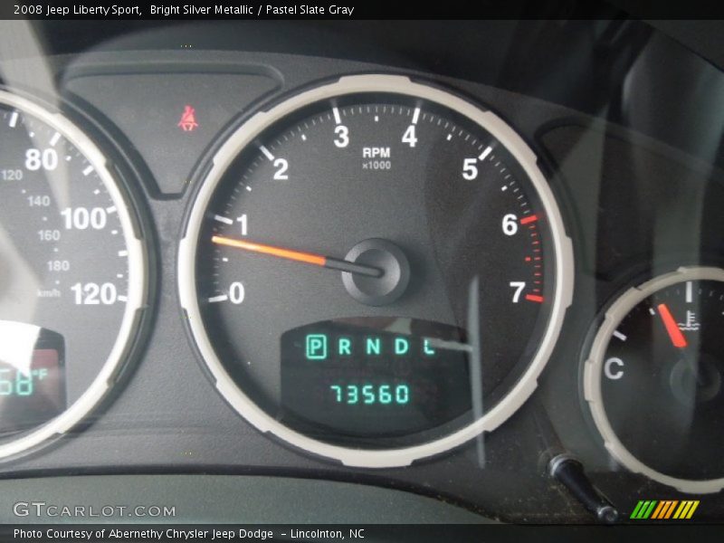 Bright Silver Metallic / Pastel Slate Gray 2008 Jeep Liberty Sport