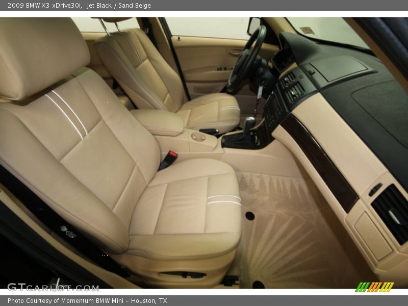 Jet Black / Sand Beige 2009 BMW X3 xDrive30i