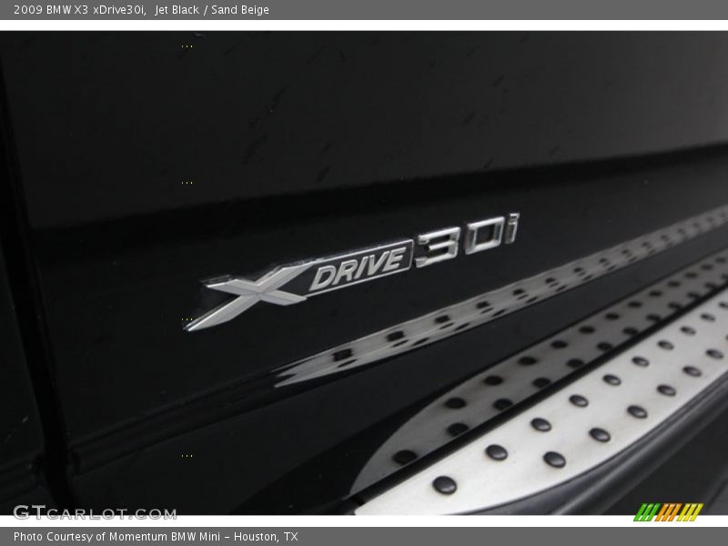Jet Black / Sand Beige 2009 BMW X3 xDrive30i