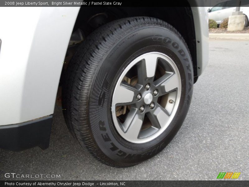 Bright Silver Metallic / Pastel Slate Gray 2008 Jeep Liberty Sport