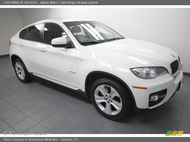 Alpine White / Sand Beige Nevada Leather 2009 BMW X6 xDrive35i