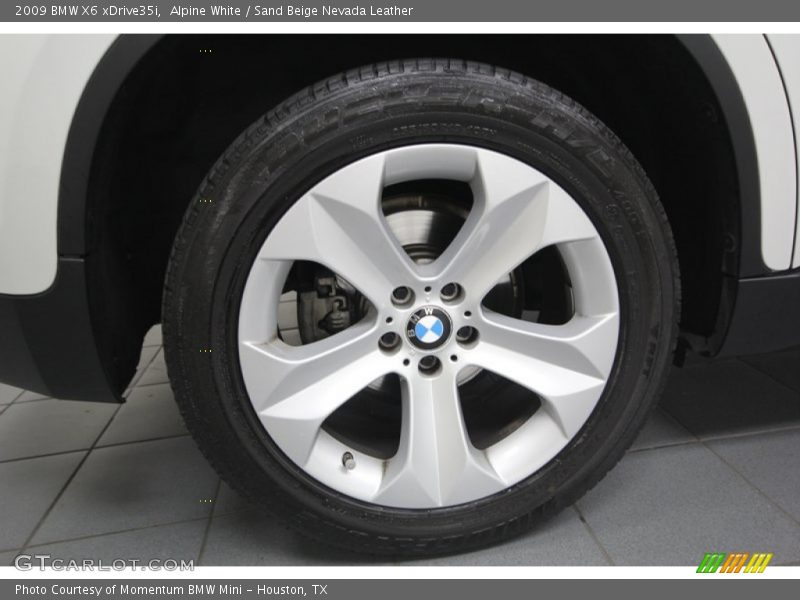 Alpine White / Sand Beige Nevada Leather 2009 BMW X6 xDrive35i