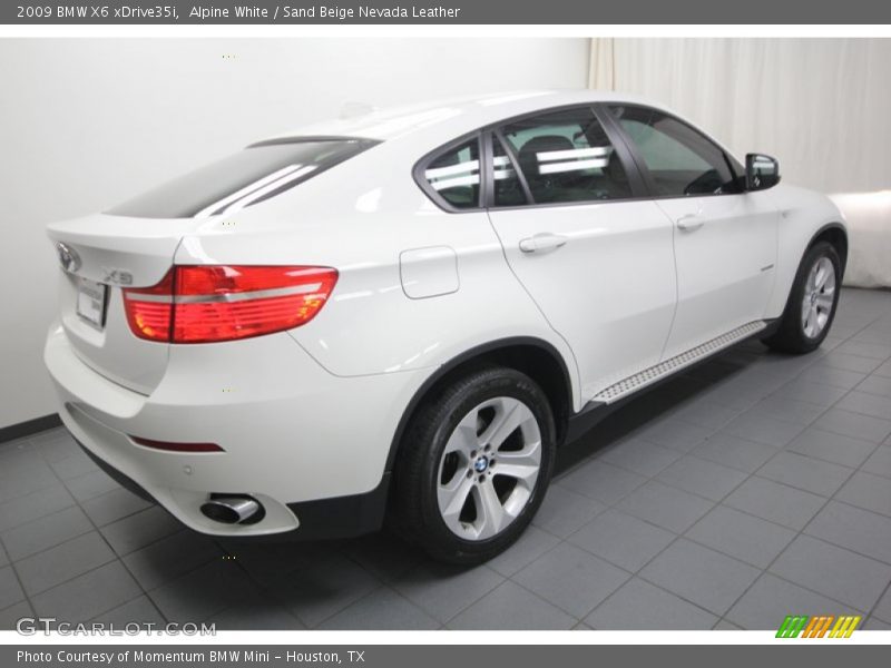 Alpine White / Sand Beige Nevada Leather 2009 BMW X6 xDrive35i