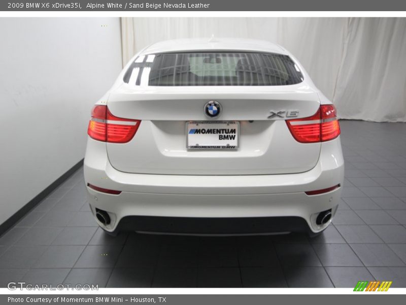 Alpine White / Sand Beige Nevada Leather 2009 BMW X6 xDrive35i