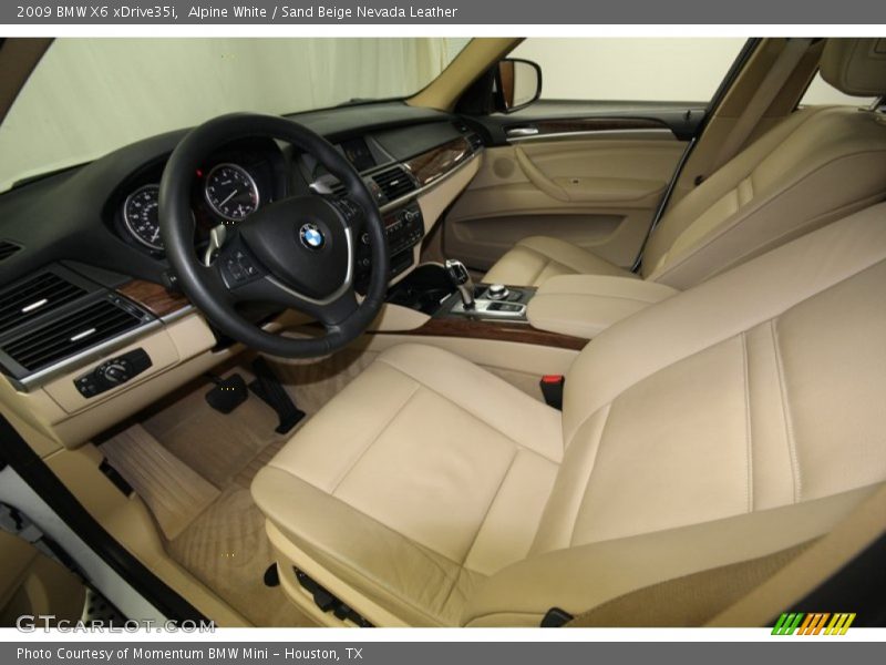 Alpine White / Sand Beige Nevada Leather 2009 BMW X6 xDrive35i
