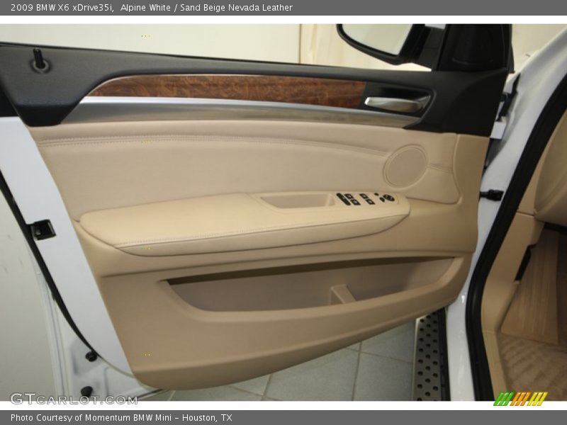 Alpine White / Sand Beige Nevada Leather 2009 BMW X6 xDrive35i