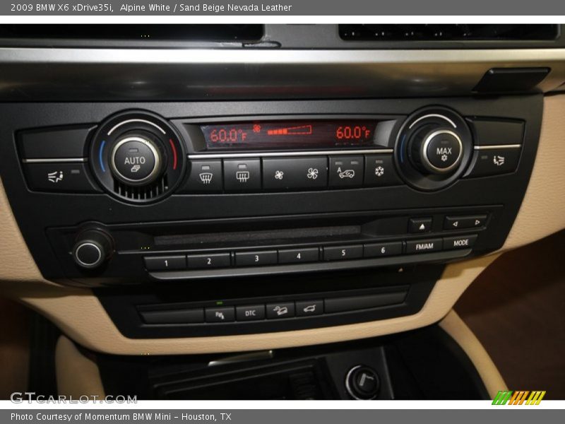 Alpine White / Sand Beige Nevada Leather 2009 BMW X6 xDrive35i