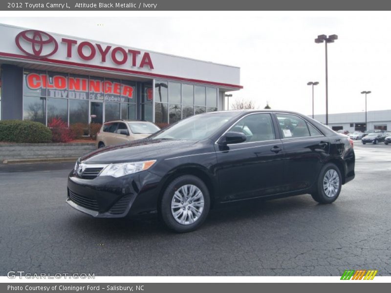 Attitude Black Metallic / Ivory 2012 Toyota Camry L