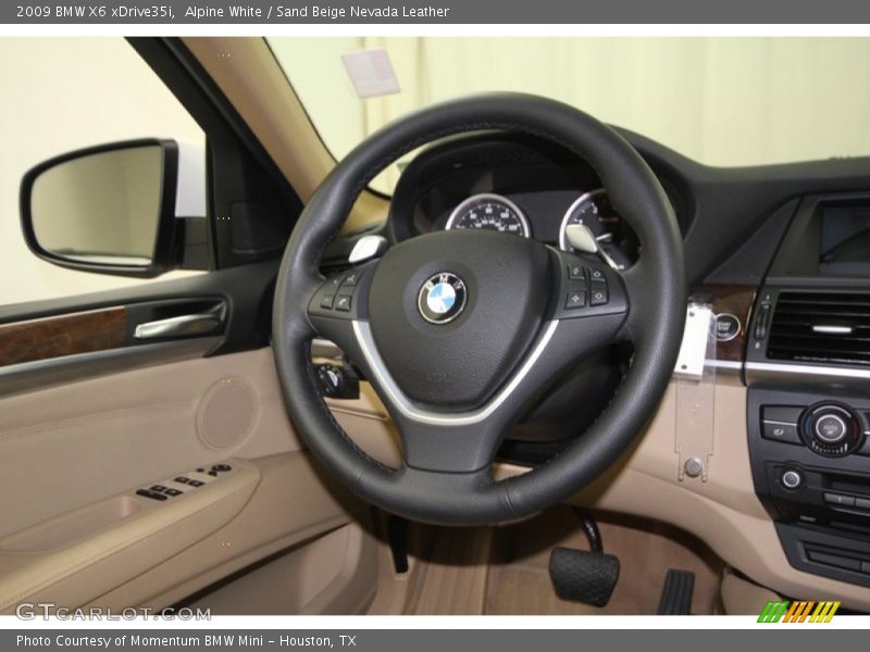 Alpine White / Sand Beige Nevada Leather 2009 BMW X6 xDrive35i