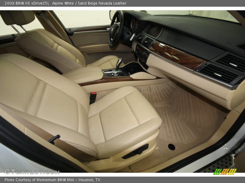Alpine White / Sand Beige Nevada Leather 2009 BMW X6 xDrive35i