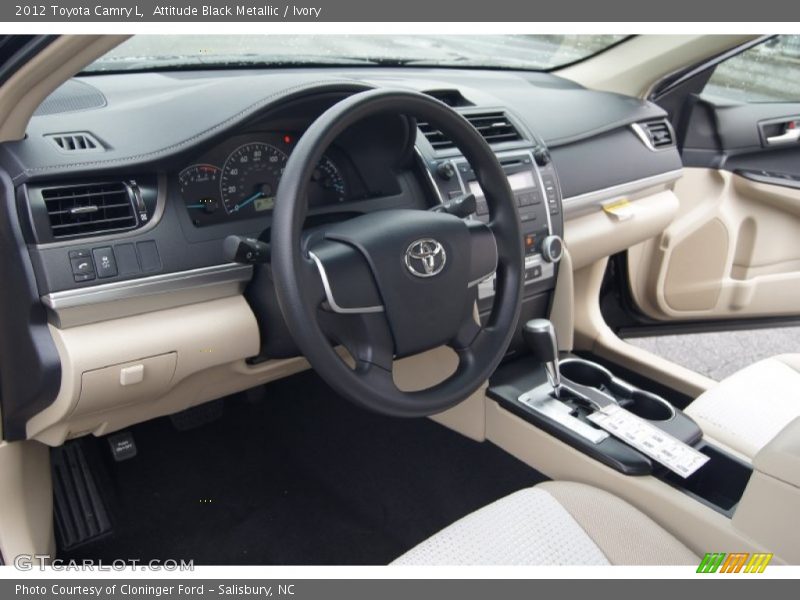 Attitude Black Metallic / Ivory 2012 Toyota Camry L