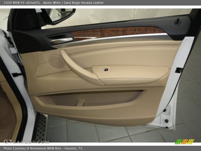 Alpine White / Sand Beige Nevada Leather 2009 BMW X6 xDrive35i