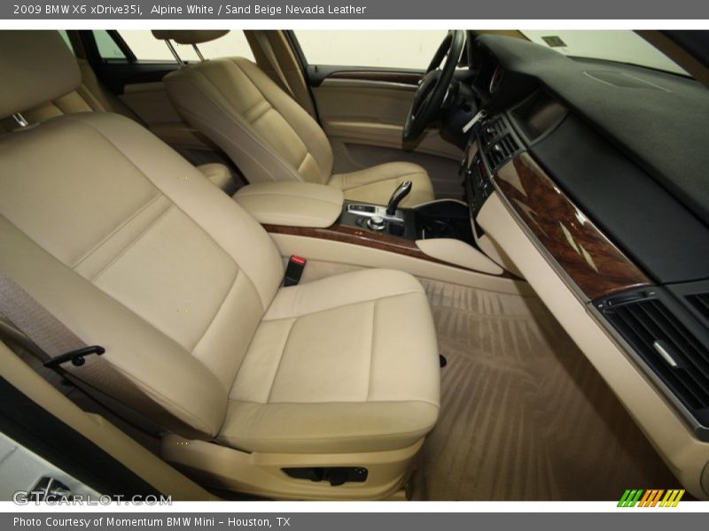 Alpine White / Sand Beige Nevada Leather 2009 BMW X6 xDrive35i