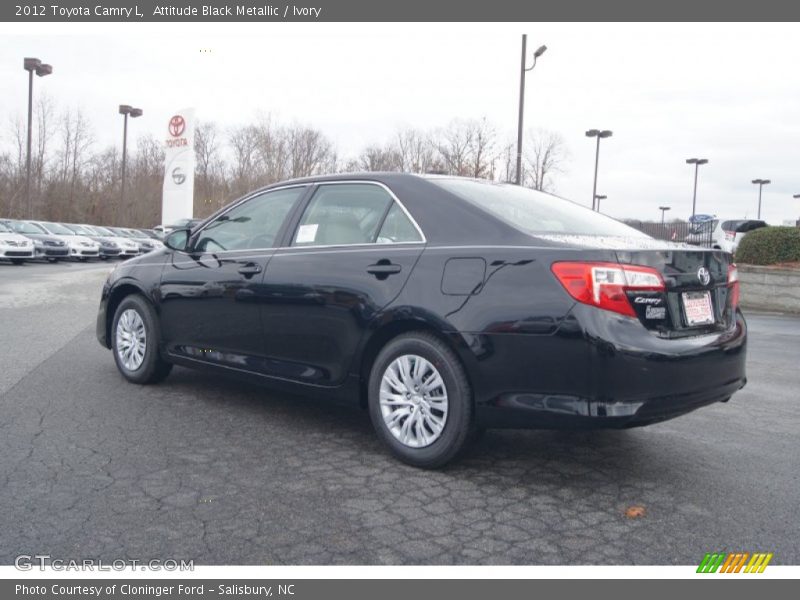 Attitude Black Metallic / Ivory 2012 Toyota Camry L