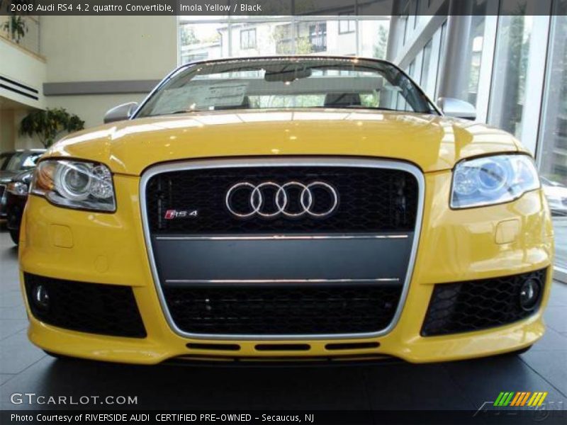 Imola Yellow / Black 2008 Audi RS4 4.2 quattro Convertible