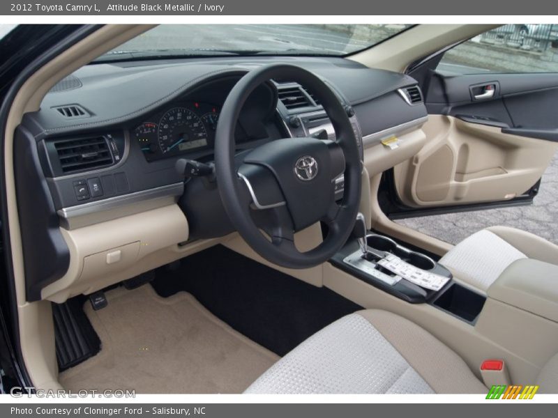 Attitude Black Metallic / Ivory 2012 Toyota Camry L