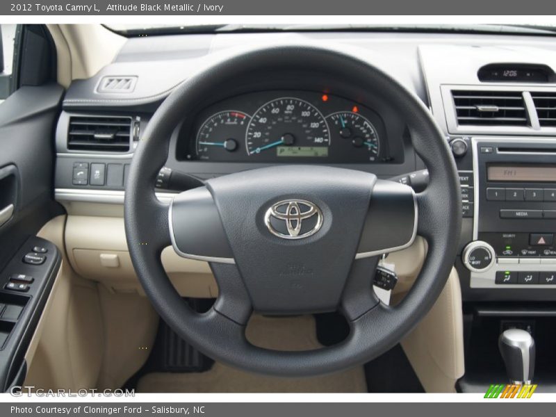 Attitude Black Metallic / Ivory 2012 Toyota Camry L
