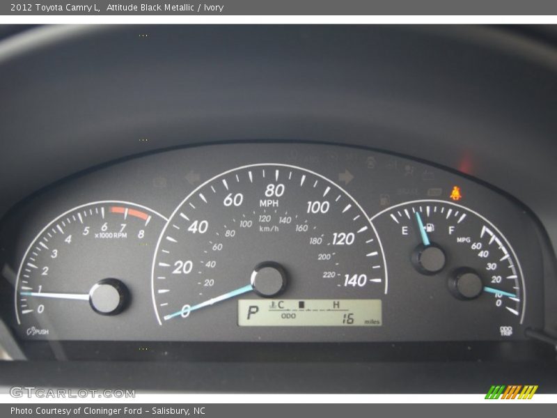 Attitude Black Metallic / Ivory 2012 Toyota Camry L