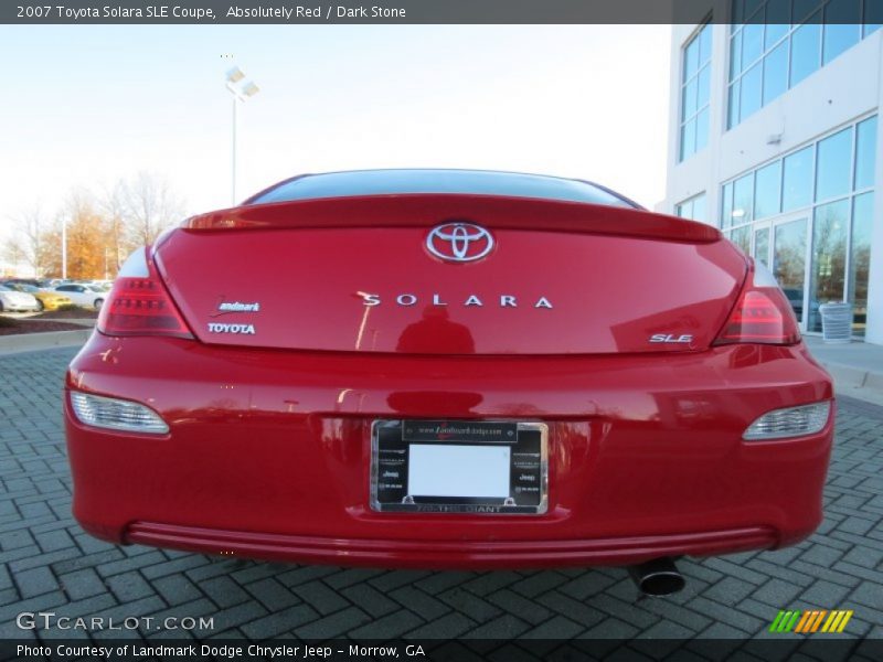Absolutely Red / Dark Stone 2007 Toyota Solara SLE Coupe