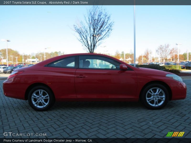 Absolutely Red / Dark Stone 2007 Toyota Solara SLE Coupe