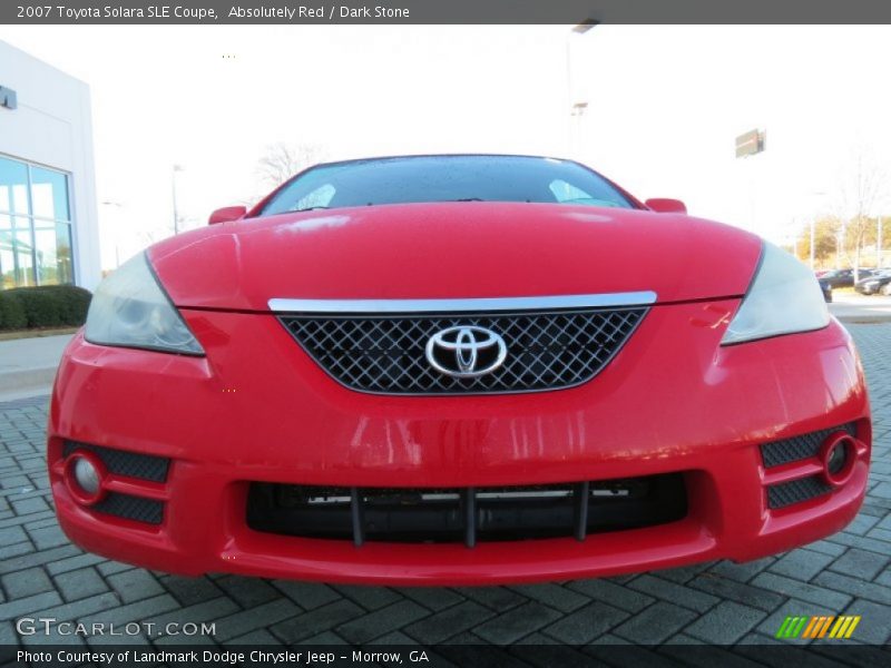 Absolutely Red / Dark Stone 2007 Toyota Solara SLE Coupe