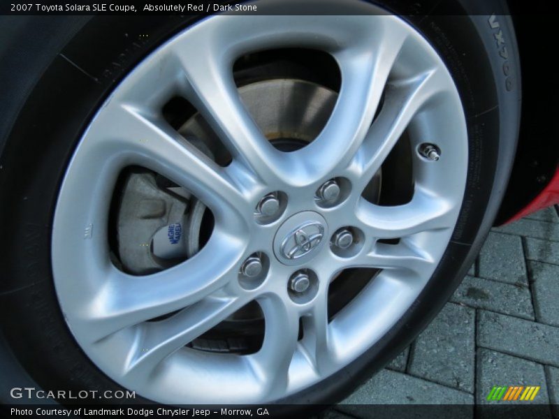 Absolutely Red / Dark Stone 2007 Toyota Solara SLE Coupe
