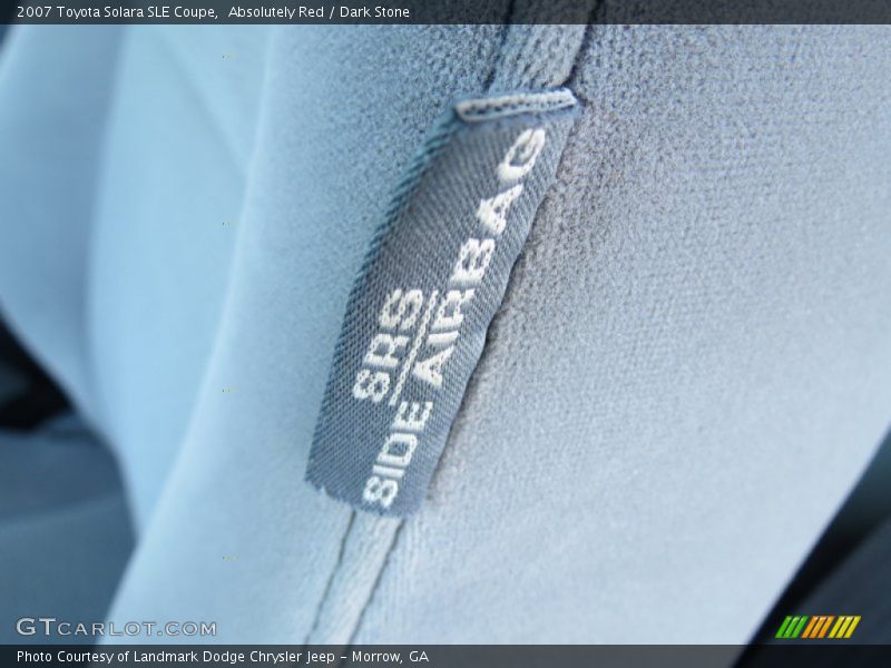 Absolutely Red / Dark Stone 2007 Toyota Solara SLE Coupe