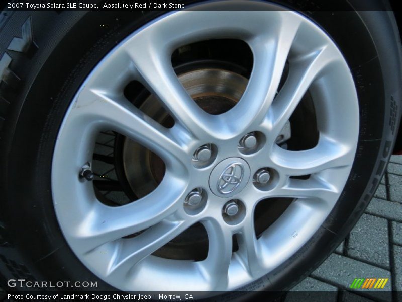 Absolutely Red / Dark Stone 2007 Toyota Solara SLE Coupe