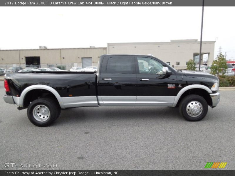 Black / Light Pebble Beige/Bark Brown 2012 Dodge Ram 3500 HD Laramie Crew Cab 4x4 Dually